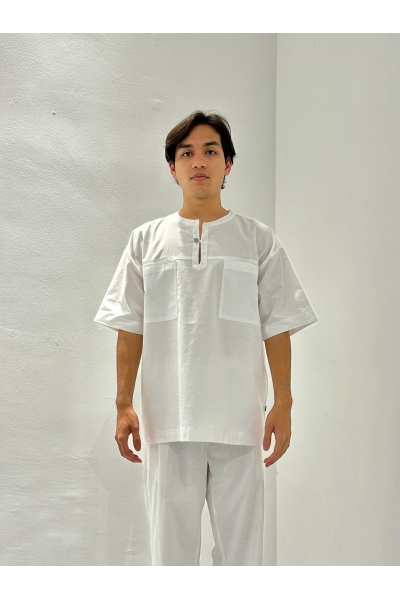 Kurta Short Sleeve Garang, White
